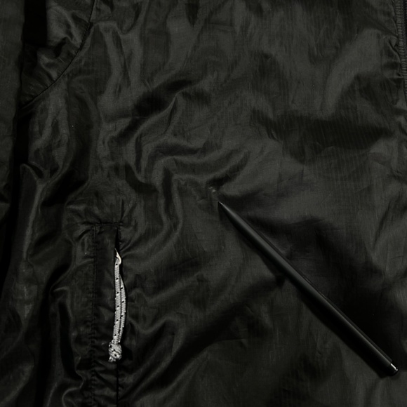 Patagonia Puff Ball Sweater VTG Mens Large Black Full Zip Hooded Puffer Jacket - Picture 10 of 10